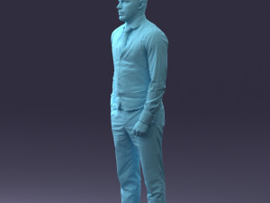 000148 Man in Elegant Checkered Suit 0709 3dp 3D-Druckmodell