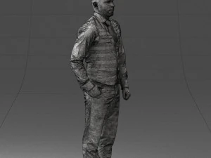 000148 Man in Elegant Checkered Suit 0709 3dp 3D Print Model