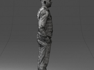 000148 Man in Elegant Checkered Suit 0709 3dp 3D-Druckmodell