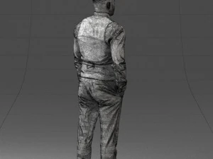 000148 Man in Elegant Checkered Suit 0709 3dp 3D Print Model