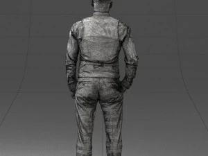 000148 Man in Elegant Checkered Suit 0709 3dp 3D Print Model