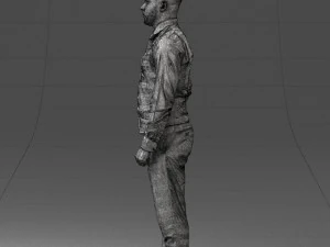 000148 Man in Elegant Checkered Suit 0709 3dp 3D Print Model
