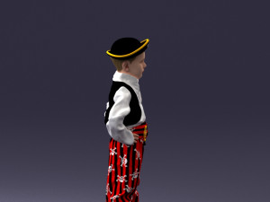 000094 Pirate Kid 1121 3dp 3Dプリントモデル