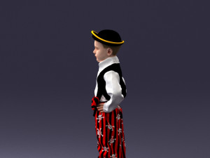 000094 Pirate Kid 1121 3dp 3Dプリントモデル
