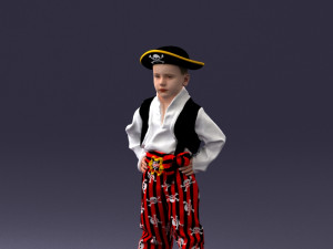 000094 Pirate Kid 1121 3dp 3Dプリントモデル