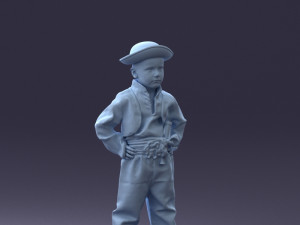 000094 Pirate Kid 1121 3dp 3Dプリントモデル