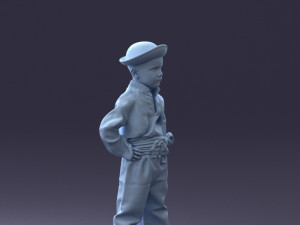 000094 Pirate Kid 1121 3dp 3Dプリントモデル