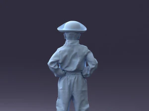 000094 Pirate Kid 1121 3dp 3D Print Model