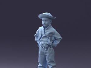 000094 Pirate Kid 1121 3dp 3Dプリントモデル