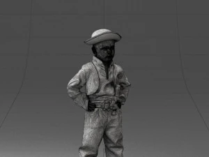 000094 Pirate Kid 1121 3dp 3D Print Model