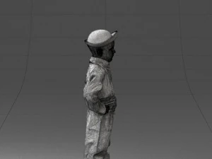 000094 Pirate Kid 1121 3dp 3D Print Model