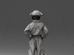 000094 Pirate Kid 1121 3dp 3Dプリントモデル