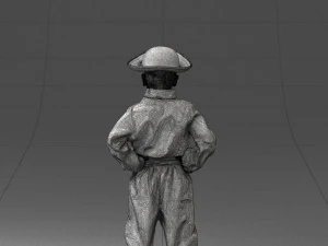 000094 Pirate Kid 1121 3dp 3D Print Model