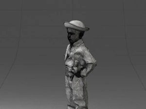 000094 Pirate Kid 1121 3dp 3D Print Model