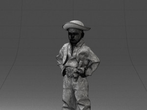 000094 Pirate Kid 1121 3dp 3Dプリントモデル