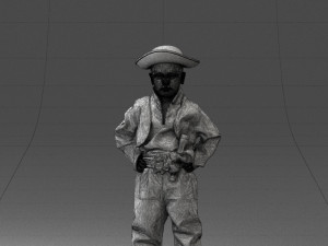 000094 Pirate Kid 1121 3dp 3Dプリントモデル
