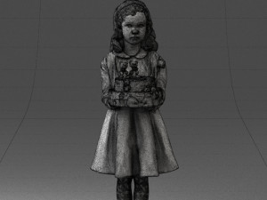 girl with cake 0313 3d print ready 3Dプリントモデル