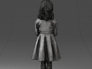 girl with cake 0313 3d print ready 3Dプリントモデル