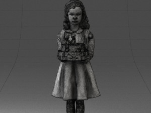 girl with cake 0313 3d print ready 3Dプリントモデル