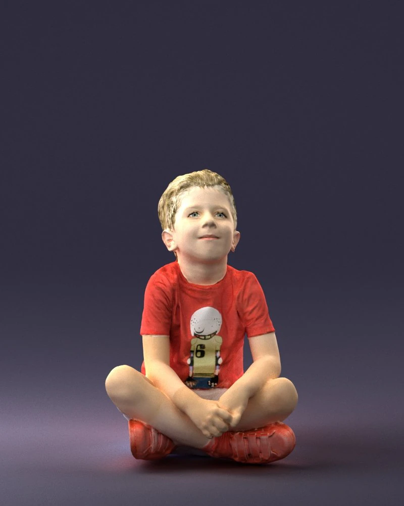 boy 1017-2 3D Model .c4d .max .obj .3ds .fbx .stl .blend 