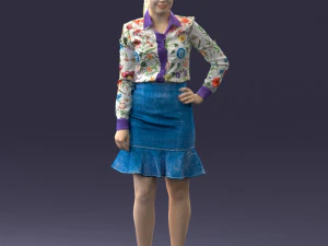 fashion woman 1017-1 3D Model