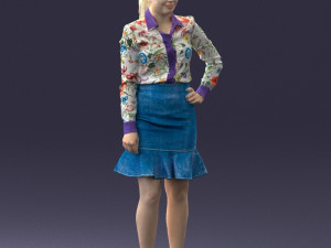 fashion woman 1017-1 3d print ready Modello di stampa 3D