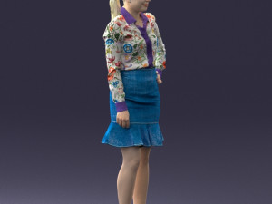 fashion woman 1017-1 3d print ready Modello di stampa 3D