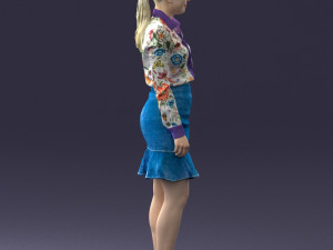 fashion woman 1017-1 3d print ready Modello di stampa 3D