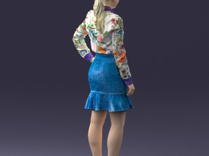 fashion woman 1017-1 3d print ready Modello di stampa 3D