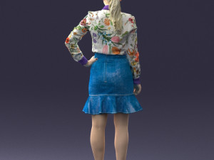fashion woman 1017-1 3d print ready Modello di stampa 3D
