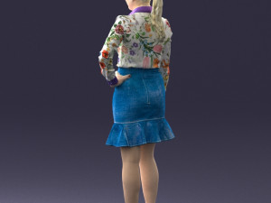 fashion woman 1017-1 3d print ready Modello di stampa 3D