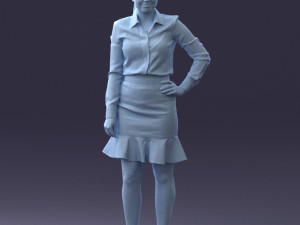 fashion woman 1017-1 3d print ready Modello di stampa 3D