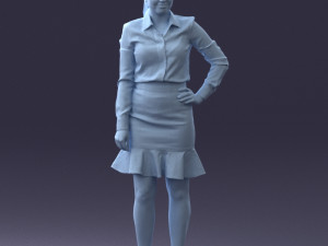 fashion woman 1017-1 3d print ready Modello di stampa 3D