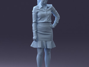 fashion woman 1017-1 3d print ready Modello di stampa 3D