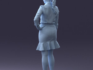 fashion woman 1017-1 3d print ready Modello di stampa 3D