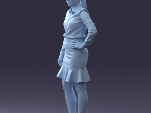 fashion woman 1017-1 3d print ready Modello di stampa 3D