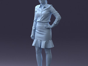 fashion woman 1017-1 3d print ready Modello di stampa 3D