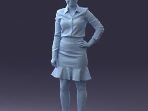 fashion woman 1017-1 3d print ready Modello di stampa 3D