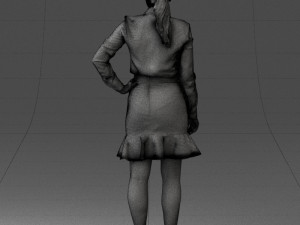 fashion woman 1017-1 3d print ready Modello di stampa 3D