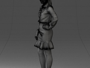 fashion woman 1017-1 3d print ready Modello di stampa 3D