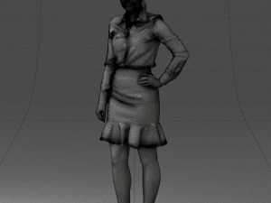 fashion woman 1017-1 3d print ready Modello di stampa 3D