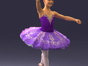 000090 Elegant Ballerina 1109 3D Model