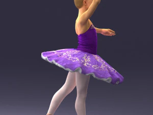 000090 Elegant Ballerina 1109 3D Model