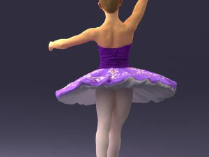 000090 Elegant Ballerina 1109 3D Model