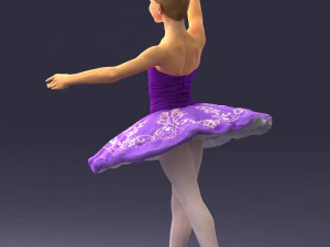 000090 Elegant Ballerina 1109 3D Model