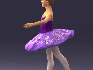 000090 Elegant Ballerina 1109 3D Model