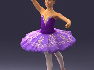 000090 Elegant Ballerina 1109 3D Model
