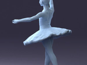 000090 Elegant Ballerina 1109 3D Model