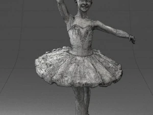 000090 Elegant Ballerina 1109 3D Model