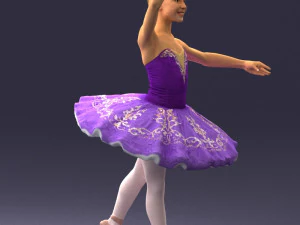 000090 Elegant Ballerina 1109 3dp 3D Print Model